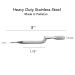 Comfort Hold Ergonomic Curved Cuticle Pusher Tool | Heavy Duty Double Ended Cleaner | Premium Pakistan Stainless Steel - Buy Online on GoSupps.com