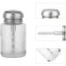 Nail Polish Remover Pump Bottle Dispenser 80ml Empty Glass Acetone Push Down Cleanser Container Jars Makeup Liquid Refillable with Stainless Steel Cap Lockable for Make Up Cosmetics Travel 1 Unit (Lot de 1) - Buy Online on GoSupps.com