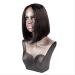 BGHJUE Wig Chemical Fiber High Temperature Silk Black Hand-Woven Front Lace Wig Wigs