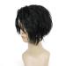 Buy SHIYID African American Wigs Asymmetric Oblique Bangs Black Short Curly Synthetic Full Wig for Natural Look Fast International Shipping - Buy Online on GoSupps.com