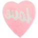 Pink Heart Shaped Sequin Embroidered Sew-On Applique for Clothes and Accessories - Buy Online on GoSupps.com
