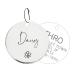 Cute Symbols Style Charming Personalized Dog Cat Tag in 316 Surgical Stainless Steel Double-Sided Deep Engraving with Safe Edge Polishing - Celebrate The Cuteness of Your Feline Friend Round