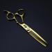 Hair Cutting Scissors 6 Inch Professional Japan 440c Steel Curved Hair Cutting Scissors Gold Haircut Thinning Barber Cut Shears Hairdressing Scissors Set - Buy Online on GoSupps.com