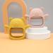 Marmot Silicone Teether Toy for Infants - Nipple Shape Chew Toy for Teething Pain Relief (Mango) - Buy Online on GoSupps.com