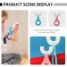 LinenWizard 2Pcs Kids U- Shaped Toothbrush Set | Food Grade Soft Silicone | 360 Manual Oral Cleaning Tools for Children (Blue+Pink) | Ages 6-12 - Buy Online on GoSupps.com