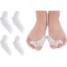 2 pairs of toe separators & straighteners gel toe separators hammer toe correction protection for female and male bale toe hallux valgus hammer toe