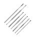 Anneome 1 Set 7pcs Seven Piece Ear Picking Tool Set Spring Tool Cleaning Tools Ear Cleaning Tools Stainless Steel Ear Cleaner Ear Wax Removal Tool Ear Care Tools Seven Piece Set Silver