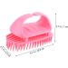 Tovinanna 2-Piece ABS Hairbrush & Shampoo Massage Device for Thin Hair - Pink Hair Cleaning Brush for Men & Women 10.5x7x5.5cm - Buy Online on GoSupps.com