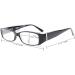 Stylish Computer Glasses for Women - Blue Light Filter Eyeglasses with Crystals | Black 0.0x - Buy Online on GoSupps.com