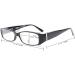Women's Reading Glasses with Crystals | Blue Light Filter | Grey | 0.0x Magnification - Buy Online on GoSupps.com