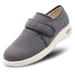 Secret Slippers Women's Air Cushion Breathable Adjustable Walking Shoes Comfy Elderly Outdoor Sneakers for Diabetic Orthopedic Edema 10 Dark Gray