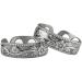 Vicmag 2PCS Magnetic Copper Rings for Women with 99.99% Solid Pure Copper Adjustable with Gift Box (Grey Plum)