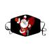 1 Pieces Adults Protect_Cover_Mask Washable Reusable Christmas Print With Filter Pocket Adjustable Earloops (P)