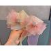 FEIFEI'S BOW Baby Girls Princess Chiffon Diamond Crown Unicorn Hair Clip | Multi Colour Toddler Party Dress Costume Bow - Buy Online on GoSupps.com