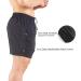 Gaglg Men's 5 Running Shorts 2 Pack - Quick Dry Athletic Gym Shorts with Zipper Pockets - Medium Black/Green - Buy Online on GoSupps.com