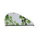 Watercolor Green Leaves Microfiber Hair Towel Soft Super Absorbent Hair Towel Wrap for Women Coral Velvet Quick Dry Hair Cap for Long Curly and Thick Hair