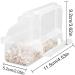LSRVNM 2-Piece Bird Cage Feeder Set - Transparent Parrot Feeder & Water Bowl for Budgies Canaries & Nymphics - Perfect Hanging Design with Standing Poles - Buy Online on GoSupps.com