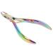 ForPro Titanium Cuticle Nipper - Stainless Steel Precision Blades - Rainbow Colored - Buy Online on GoSupps.com