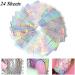 Xmasir 24 Sheets(Small 144 Pieces) Nail Vinyls Nail Stencil Sticker Set for Nail Art Stickers Tips Decals Nail Transfer Guide Template 36 Designs - Buy Online on GoSupps.com
