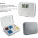 Digital Pill Dispenser with Alarm and LCD Display - 6 Compartment Mini Pill Organizer for Daily Medication Management - Buy Online on GoSupps.com