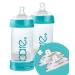 Bare Air-Free 8oz Twin + 2 Nipples by Bittylab. Perfe-Latch (breastfed Babies) & Easy-Latch (Babies fed with Baby Bottles). Cuts Down on Reflux  Colic  Gas  Fuss & Sleep Troubles. Easy Instructions.