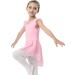LUOUSE Girls' Ballet Leotard with Ruffle Sleeves & Tutu Skirt - Pink (5-6 Years) - Buy Online on GoSupps.com