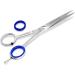 Premium hair scissors hairdressing scissors Professional-line hair cutting scissors extra sharp for a perfect haircut made of high-quality stainless steel (5.5 inches / 13.97 cm hair butcher professional) 5.5 inches / 13.97 cm hair scissors