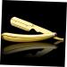 Frcolor Engraved Razor Holder - Rustproof Steel Folding Barber Razor & Eyebrow Trimmer - 14.5x2.5cm - Ideal for Hairdressers & Men - Buy Online on GoSupps.com