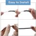 OPUGIT Silicone Eyeglass Temple Tip Sleeves - Non-Slip Holders for Sunglasses & Reading Glasses 4 Pairs 55cm Black - International Shipping Available - Buy Online on GoSupps.com