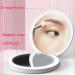CigyYogy Small LED Compact Makeup Mirror - Double Sided 1x/2x Magnification - Lighted Pocket Mirror - Ideal Gift for Women Girls - White - Buy Online on GoSupps.com