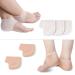 5 Pairs Silicone Heel Gel Sleeves with Airflow Protection for Plantar Fasciitis Comfort and Support