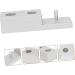 Frcolor Zinc Metal Stand - 3-Piece Razor & Shaving Brush Holder Compact Alloy Storage Box Stylish Silver Hanger for Barbers & Home Use - Buy Online on GoSupps.com