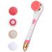 Electric Bath Brush  Electric Body Brush with 4 Replacement Heads  Long Handle Exfoliating Spin Scrubber  IPX7 Waterproof Massaging Bath Brush for Men Women Shower Bathing Cleansing  USB Rechargeable