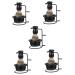 Frcolor 5 sentences beard set Restaurant holder Shaping bowl shaved shaving brush holder Razor organizer soap soap razor sets for men men's suit hair dairic coales man stainless steel household