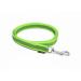 Mystique Rubberized leash 20mm with hand loop standard carabiner neon green 3m 3m neon green
