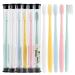 Light Color Single Tube Protable Travel Toothbrush Storage Box Bathroom Tooth Cup Yellow