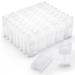 Wesiti 100 Pcs Plastic Empty Deodorant Containers 1/2 oz Travel Deodorant 15ml Refillable Containers Tubes Oval Lip Balm Tubes for Lip Balm DIY(Clear)
