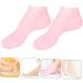 FRCOLOR 3 Pairs Sock Moisturizing Gel Booties Beauty Care Exfoliating Skin Protect Soles Tableware Sucker Titanium Ear Pick Essential Oil Spa Women's Heel Pink Silicone Gel Sebs - Buy Online on GoSupps.com