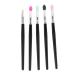 Baluue 5pcs Silicone Brush Glitter Outfit Stick Lipstick Applicator