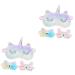 FOMIYES 6 Pcs Blindfold Sleep Masks Unicorn Costume Eye Masks Unicorn Eye Mask Reusable Sleep Mask Cosplay Animal Accessories Sleeping Kids Eye Patch Office to Sleep Polyester