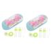 Solustre 2 sentences Double-lodged glasses case solution and case container for lenses travel set for lens container case and solution travel lens case travel accessories precision leather PU travel suite