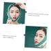 FRCOLOR Elastic 1pc Thin Face Belt Face Tape V Line Facial Lifting Face Shaper Belt Chin Cheek Slim Woman Anti Wrinkle Shaping Belt Mercerized Cloth 60X10.5X1cm Green - Buy Online on GoSupps.com