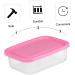 SHOWERORO 1 Set 6 Pcs Fresh Storage Lunch Box Pink Containers Plastic Fruit Storage Container Vegetable Food - Buy Online on GoSupps.com