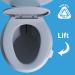 Lifty Loo Toilet Seat Handle - Lift More with Less Mess - Easy Application - 2 Pack White - Buy Online on GoSupps.com