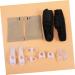 Healeved 12pcs Toe Strap Kit - Gel Toe Separator & Big Toe Straightener Set for Arch Support Bands and Silicone Holder - Black - Buy Online on GoSupps.com