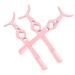 FOMIYES 3pcs Auxiliary Eyelash Curler applicator Cosmetic Tweezers Eyelash Tool Major Fake Eyelashes Tool Eye lash Tweezers with Comb lash Tool Miss Extend Eyelash Curler Pink 11.00X2.70X0.50CM
