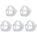 4 pieces of ear hooks Strap Extender Masks Rolling Rubbing Belt For Eard Protection Hearstroot For children adults (5 pieces - 3D mask holder one size) 5 pieces - 3D mask holder one size