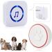 Chunhee litter bell/dog wrinkle buzzer dog pet door bells sensor touched waterproof doorbell socket recipient 1 * recipient + 1 * touch doorbell set A
