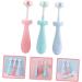 Minkissy 3-Pack Children's Toothbrush Set - Soft Bristle Baby Toothbrushes for Toddlers with TPE Fur Decor - Buy Online on GoSupps.com