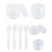4 Pieces Empty Clear Round Cosmetic Containers for Travel 20g & 5g Refillable Jars for Lotions Creams
